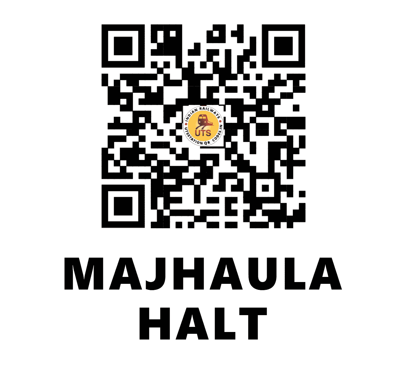 UTS QR Code for MAJHAULA HALT - MJHL (NR - UTTAR PRADESH)